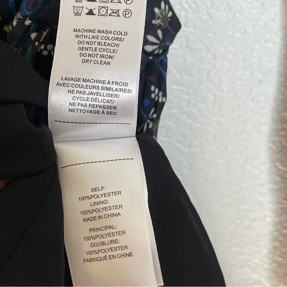 UNTUCKit Midi Paloma Black Gold Peacock Dress Size 12 - Picture 10 of 11